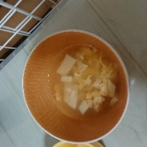 豆腐の卵スープ（中華スープ）